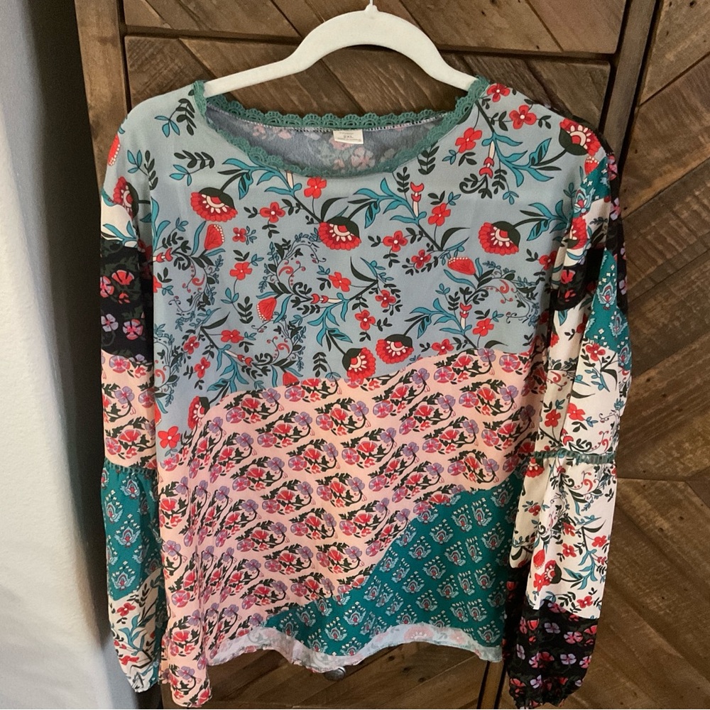 Long sleeve Boho top